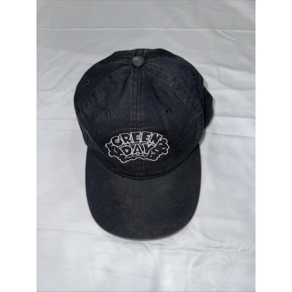 Green Day Embroidered Hat/Cap Retro Y2K Black Hat Snap Back